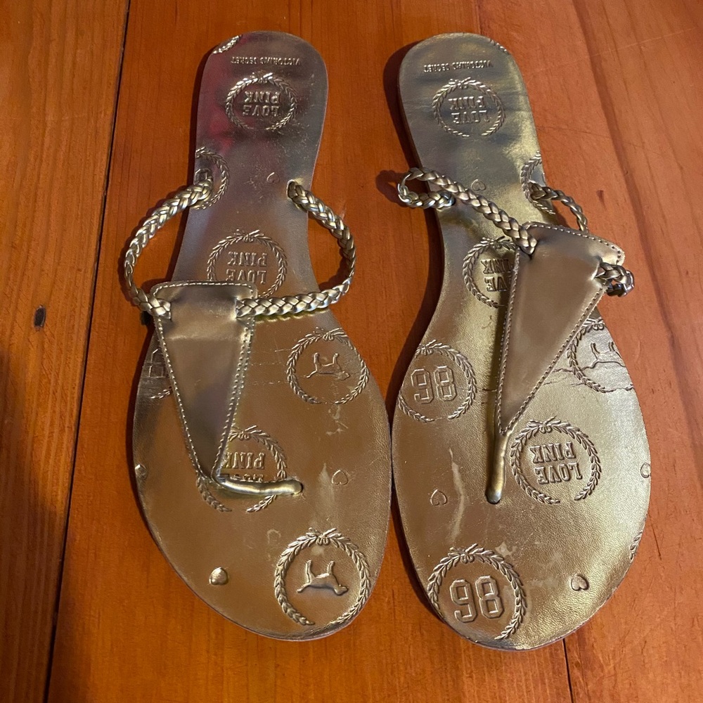 Victoria’s Secret Gold Sandals